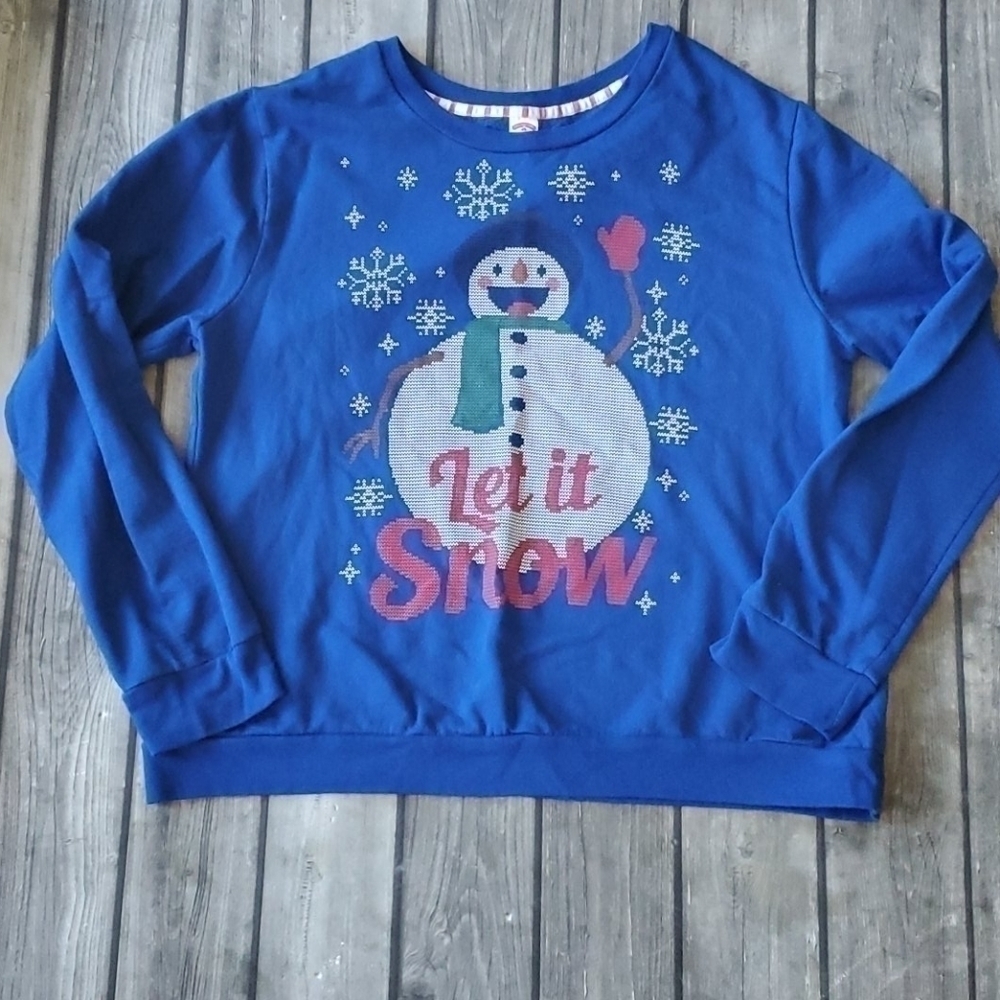 Women's Christmas Holiday Sweatshirt 18/20 Sz XXL - Picture 1 of 3